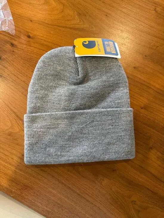 Carhartt A18 Knit Cuffed Beanie in Heather Grey NWT - Picture 4 of 4